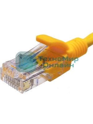 Патч-корд Suprlan 10-0163 UTP RJ-45 вил.-вилка RJ-45 cat.5e 2м желтый LSZH 24AWG