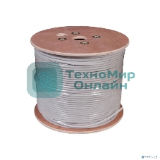 Кабель витая пара Rexant U/UTP, cat.5e, PVC, 10PR, 24AWG, INDOOR, SOLID, серый, 305м