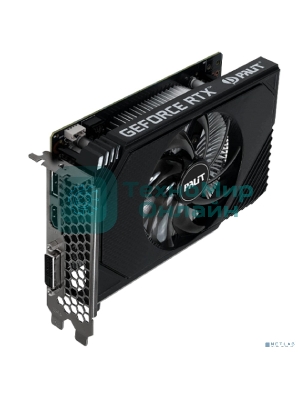 Видеокарта Palit RTX 3050 STORMX OC 6Gb NVIDIA GeForce RTX 3050 6Gb PCI-E 4.0 96bit GDDR6 1042/14000 DVIx1 HDMIx1 DPx1 HDCP Ret