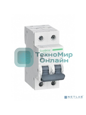 Выключатель автоматический модульный 2п C 63А 4.5кА City9 Set 230В SE C9F34263