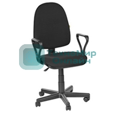 Кресло офисное OLSS ПРЕСТИЖ черный В-14 Крестовина: 