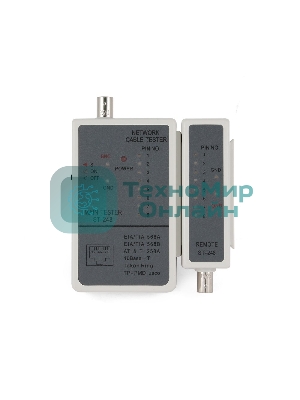 Тестер LAN Gembird NCT-1, для RJ-45, RG-58