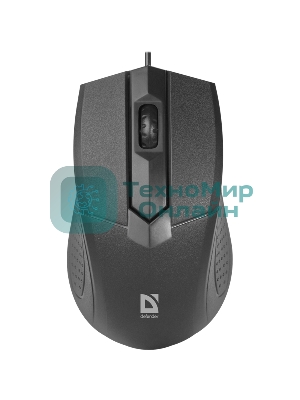 Мышь проводная Defender Optimum MB-270 черный, 1000 dpi, USB, кнопки - 3