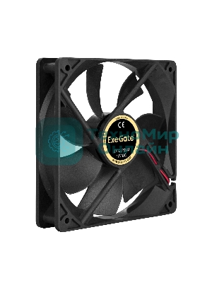 Вентилятор для корпуса ExeGate EX12025SM черный, 120 мм, 1500 об/мин, 24 дБ, Molex