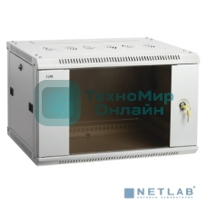 Шкаф монтажный ITK LINEA W (LWR3-18U66-GF) настенный 18U 600x600мм пер.дв.стекл задн.дв.стал.лист 90кг серый 500мм 41кг 200град. IK08 сталь