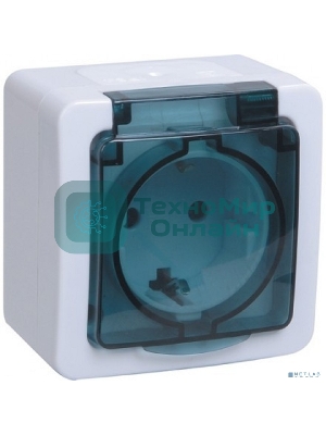 Розетка IEK ERMP12-K03-16-54-EC РСб20-3-ГПБд роз 1м с з/к о/у IP54 (цвет крышки:дымчатый) ГЕРМЕС PLUS