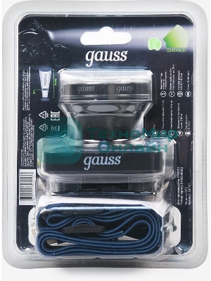Фонарь налобный Gauss GFL401 5W 100lm диммируемый Li-ion 3000mА·ч LED