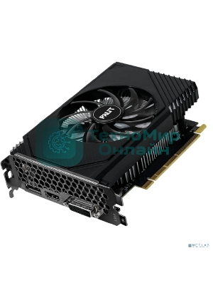 Видеокарта Palit RTX 3050 STORMX OC 6Gb NVIDIA GeForce RTX 3050 6Gb PCI-E 4.0 96bit GDDR6 1042/14000 DVIx1 HDMIx1 DPx1 HDCP Ret