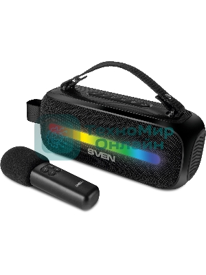 Колонка портативная SVEN PS-255 черный 12W 1.0 BT 3600mAh