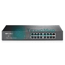Коммутатор сетевой неуправляемый TP-Link SMB TL-SF1016DS 16 ports 10/100 Мбит/с