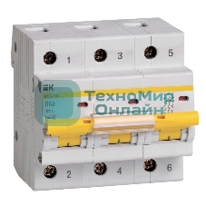 Авт. выкл. IEK MVA40-3-063-D ВА47-100 3Р 63А 10кА х-ка D IEK