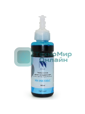 Чернила совместимые NVPrint NV-INK100U Light Cyan универсальные на водной основе для аппаратов Сanon/Epson/НР/Lexmark (100ml) (Китай)