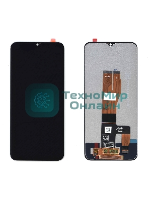 Дисплей для Realme C30 черный