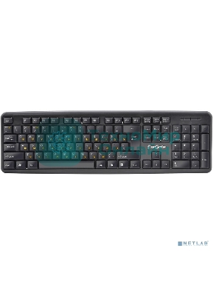 Клавиатура проводная Professional Standard LY-331L2-OEM (USB, полноразмерная, влагозащищенная, 104кл., Enter большой, длина кабеля 2,2м, черная, brown box)