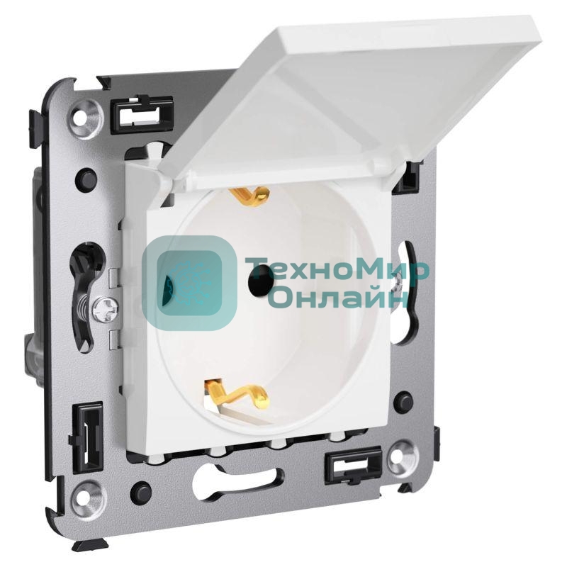 Розетка ДКС 4400013 3п 2P+E СП Avanti 