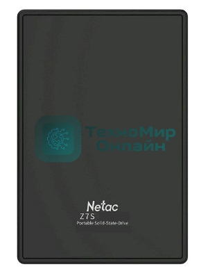 Внешний SSD Netac Z7S, 2TB, USB 3.2 Gen 1 Type-A, R/W 550/480, черный