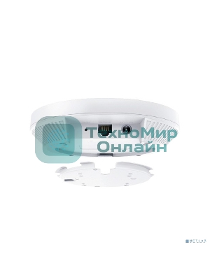 Потолочная точка доступа TP-Link EAP653 AX3000 Ceiling Mount Dual-Band Wi-Fi 6 Access Point, 1 1Gbps RJ45 Port, 574Mbps at2.4 GHz + 2402 Mbps at 5 GHz, 802.3at POE, 2 Internal Antennas