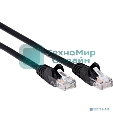 Патч-корд литой AOpen ANP511 3M BK UTP cat.5е 3м черный