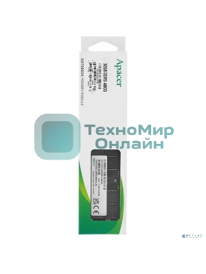 Оперативная память Apacer, DDR5, 32Gb (1x32Gb), 4800MHz, CL40, SO-DIMM