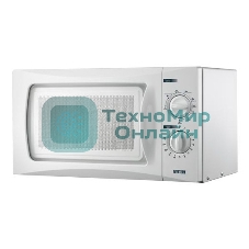 Микроволновая печь Mystery MMW-2009G белый, 20 л, 700 Вт, переключатели - поворотный механизм