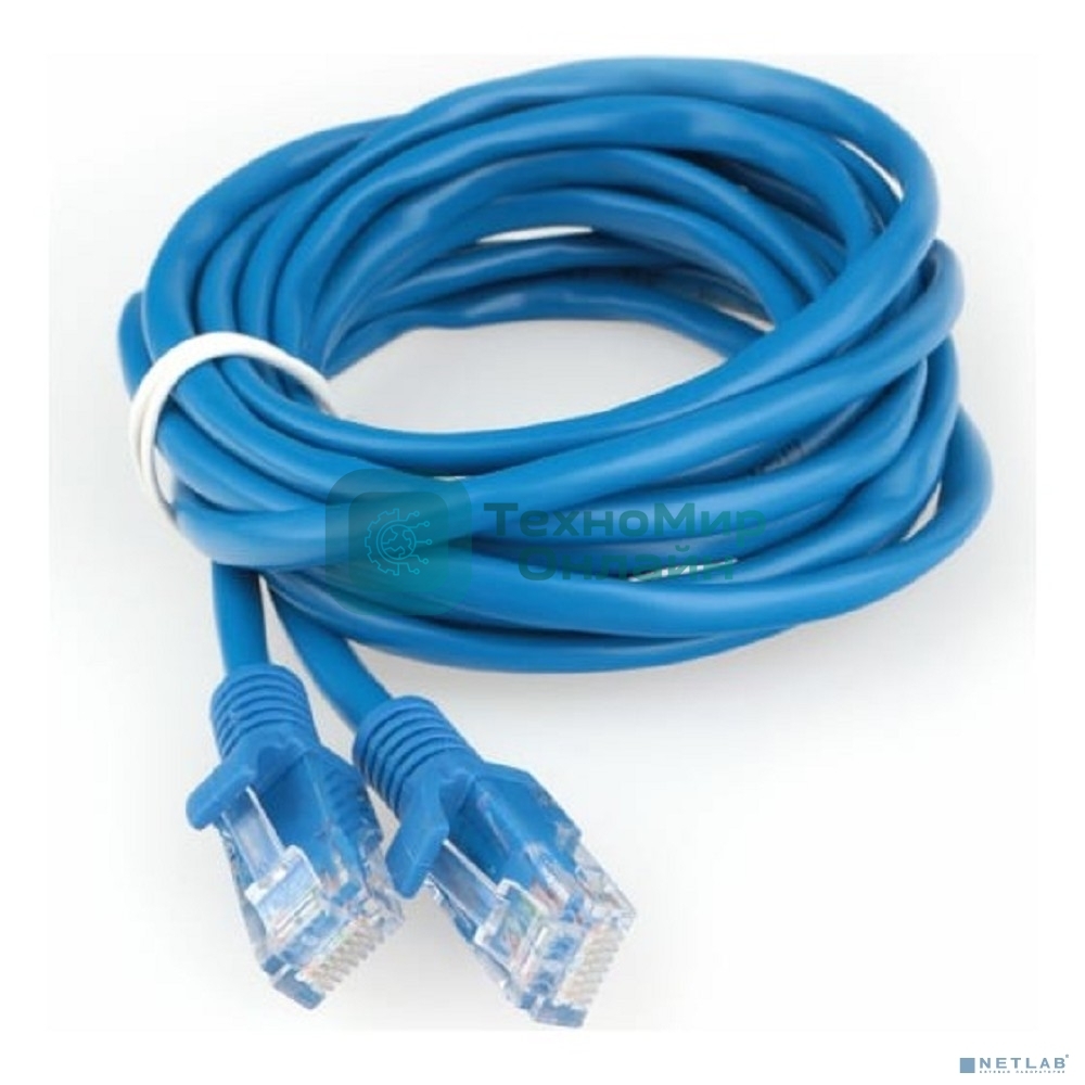 Патч-корд CCA light UTP Гарнизон PC-UTP-5e-3-B cat.5e, 3м, литой, многожильный синий