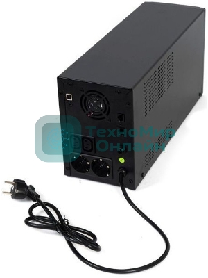 Источник бесперебойного питания SKAT-UPS 3000/1800 1800 Вт, с АКБ 9 А·ч 4 шт, меандр. стабилизация напряжения