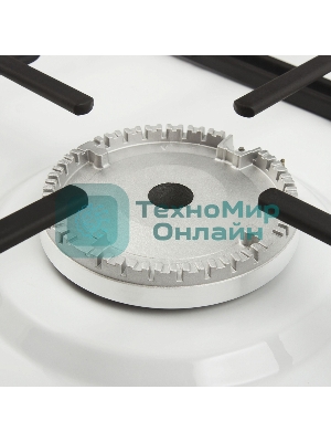 Газовая варочная панель Maunfeld EGHE.32.3EW/G, 2 конфорки, эмалированная сталь, белый