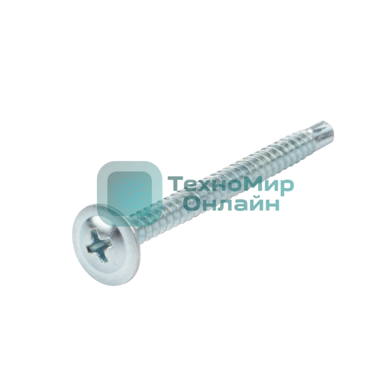 Саморез с прессшайбой Kranz ПШС сверло 4.2х50, короб (200 шт./уп.)