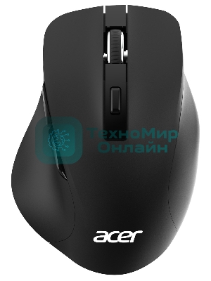 Мышь беспроводная Acer OMR140 черный, 1600 dpi, радиоканал, USB, кнопки - 6