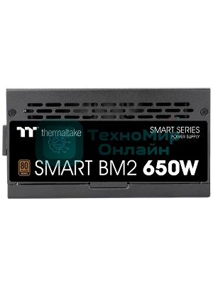 Блок питания Thermaltake Smart BM2 RTL (PS-SPD-0650MNFABE-1), 650Вт, 80 Plus Bronze, модульный, черный