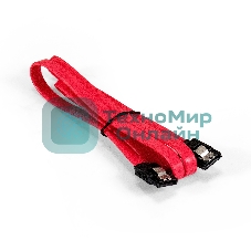 Кабель SATA ExeGate EX-CC-SATADATA-0.8L (7pin/7pin, металлические защелки, 0,8м)