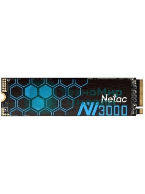 Накопитель SSD Netac NV3000, 1Tb, PCIe 3.0 x4, M.2 2280, NVMe, R/W 3100/2100