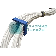 Кабельная гребенка на 24 кабеля, синяя