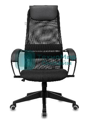 Кресло Бюрократ CH-607 TW-01 черный, сетка, подголовник