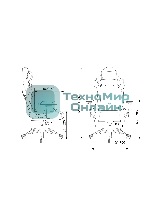 Кресло Knight Craft черный, экокожа, 120 кг, механизм качания