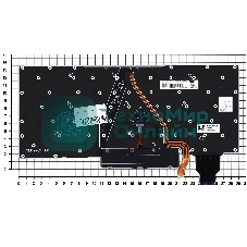 Клавиатура для ноутбука Lenovo ThinkPad X1 carbon Gen 7 2019 черная с подсветкой