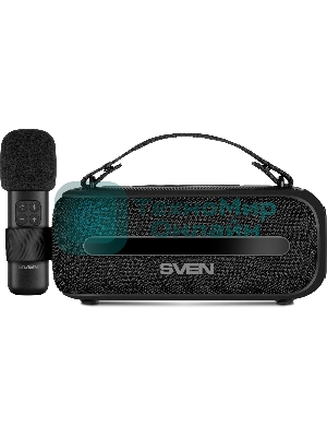 Колонка портативная SVEN PS-255 черный 12W 1.0 BT 3600mAh