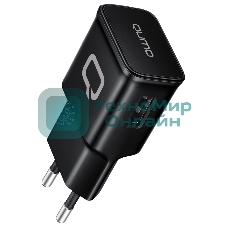 Сетевое зарядное устройство Qumo Energy (Charger 001), 1 USB, 1A, черный