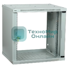 Шкаф ITK LWE3-09U64-GF LINEA WE 9U 600x450 мм дверь стекло серый