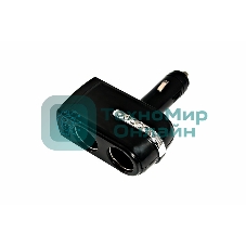 Разветвитель автоприкуривателя Rexant 2 гнезда 1хUSB (5 V 1000 mA)