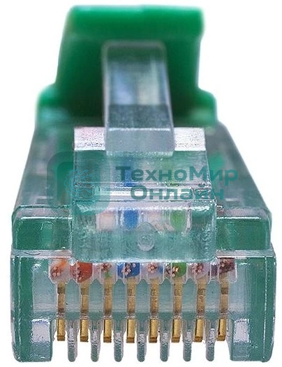 Патч-корд Suprlan 10-0156 UTP RJ-45 вил.-вилка RJ-45 cat.5e 0.5м зеленый LSZH 24AWG