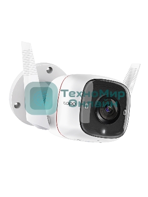 Видеокамера IP TP-Link Tapo C310 белый 3Mp indoor & outdoor IP camera, 30m Night Vision, IP66 dust & waterproof, Motion Detection and Notification, 2-way Audio, supports Micro SD card storage, easy setup with APP