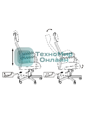 Кресло игровое Zombie ONE черный TW-01 3C11 сетка/ткань с подголов. крестовина металл