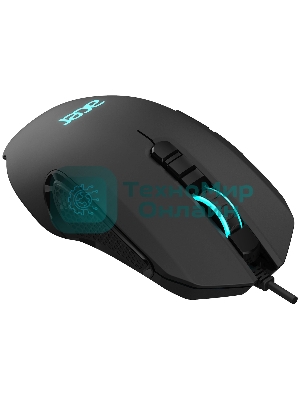 Мышь проводная Acer OMW160 черный, 6400 dpi, USB, кнопки - 8
