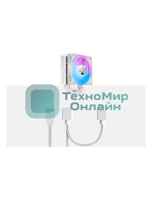 Кулер для процессора Cooler Ocypus Delta A40 WH ARGb белый 120мм алюминий+медь 2000rpm 29db 4-pin 220W 156мм