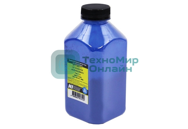 Тонер Hi-Black для HP CLJ CP3525/3530/4025/4525/M551, Тип 1.0, C, 140 г, банка