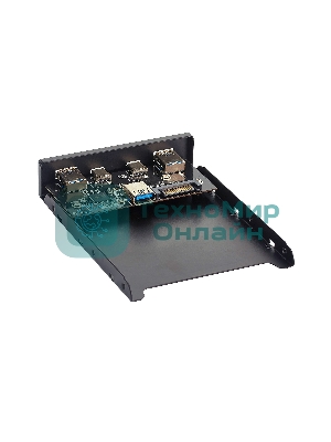 Планка USB на переднюю панель ExeGate U3H-619, 3,5