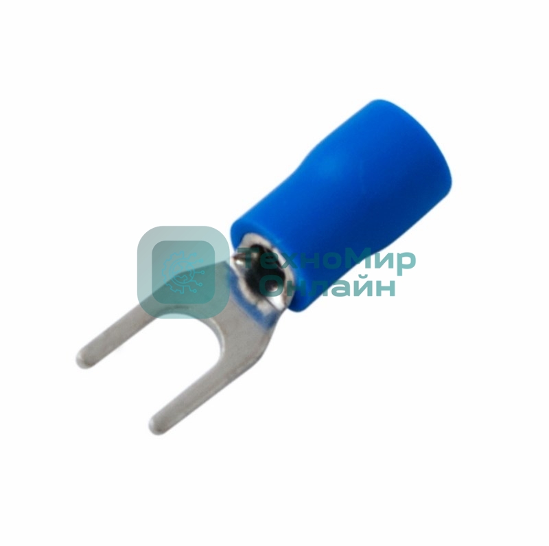 Наконечник вилочный изолированный Rexant 4.3 мм 1.5-2.5 мм² (НВи 2.5-4/НВи 2-4) синий
