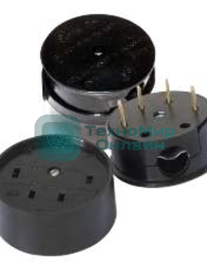 Разъем РШ-ВШ 25А 380В черный