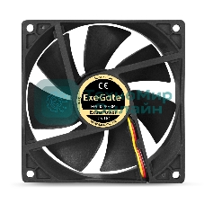 Вентилятор для корпуса ExeGate ExtraPower EP09225S3P черный, 92 мм, 2600 об/мин, 32 дБ, 3 pin